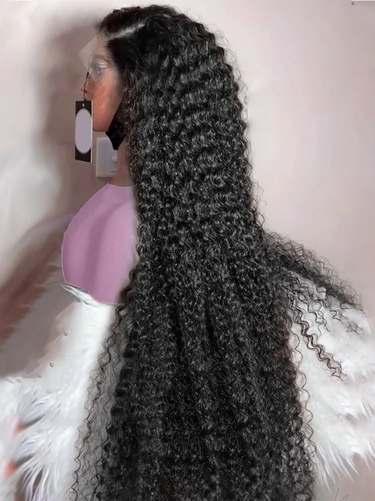 30 32Inch HD 13x4 13x6 Lace Frontal Human Hair Curly Wigs Brazilian Deep Wave 4x4 5x5 Lace Closure Wig Human Hair 250% For Women