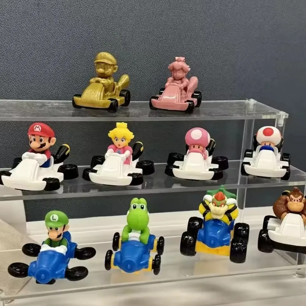 New Mario Kart Series Happy Meal Toys Figure Hot Karting Toy Desktop Statue Model Decoration Kids Birthday Gift Desk Collectible