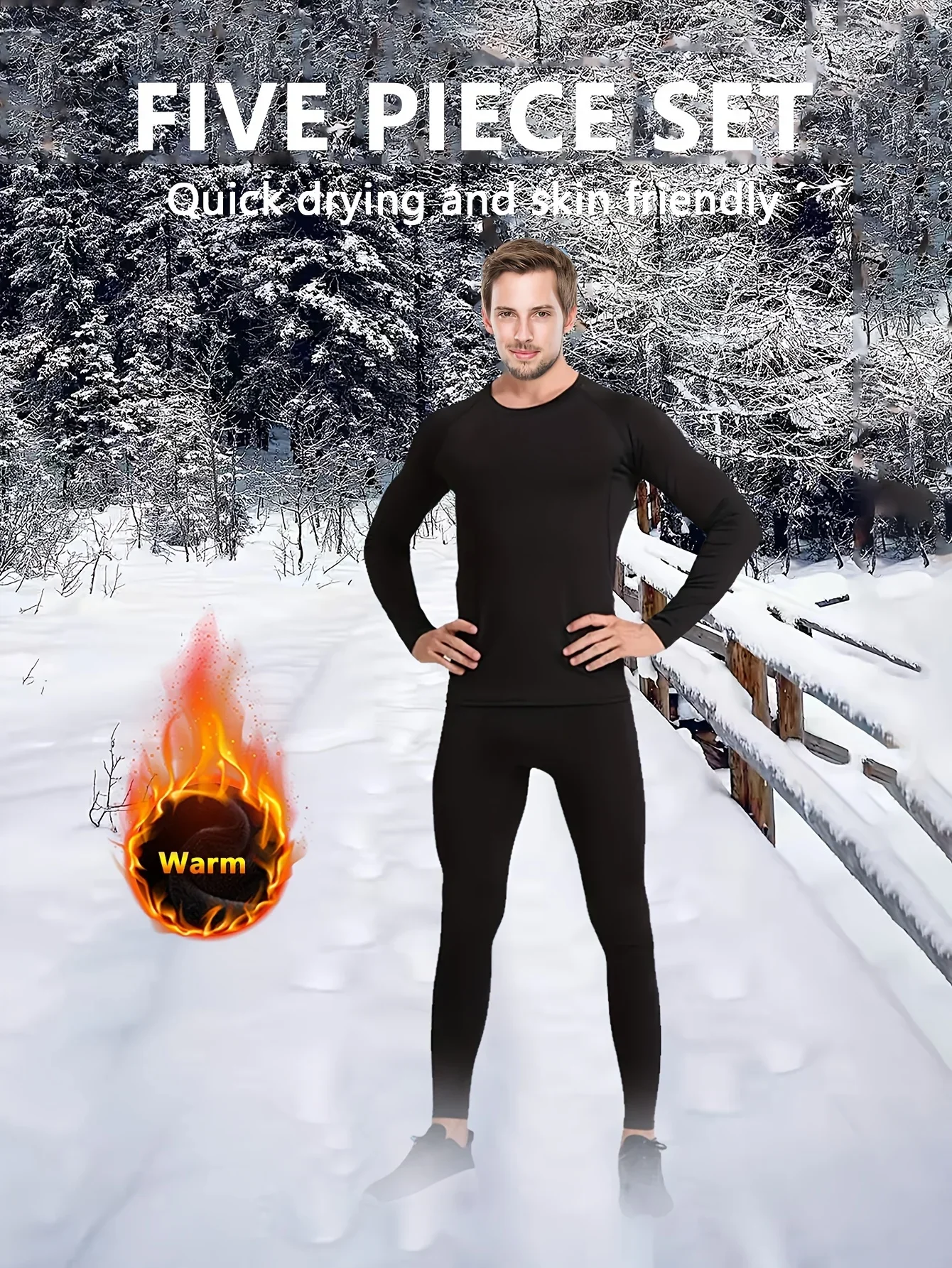 

2025 autumn and winter thermal underwear, soft and warm, comfortable and breathable, suitable for running