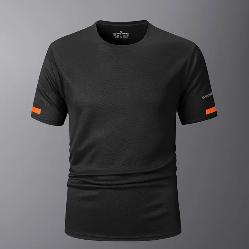 Herren-Lauf-T-Shirt 2026 Sommer Schnelltrocknend Geruchshemmend Silberionen-Gewebe Verlängerter Saum mit Daumenlöchern für Kühles Laufen – Detail 5