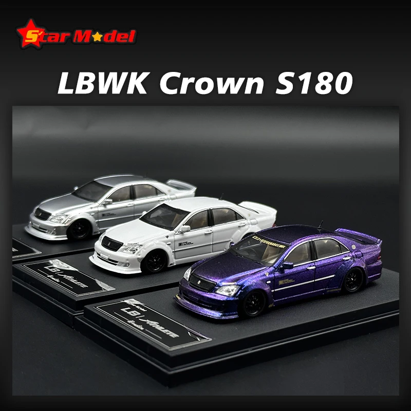 STAR In Stock 1:64 LBWK LB Nation Crown S180 Diecast Car Model Collect Miniature Toys