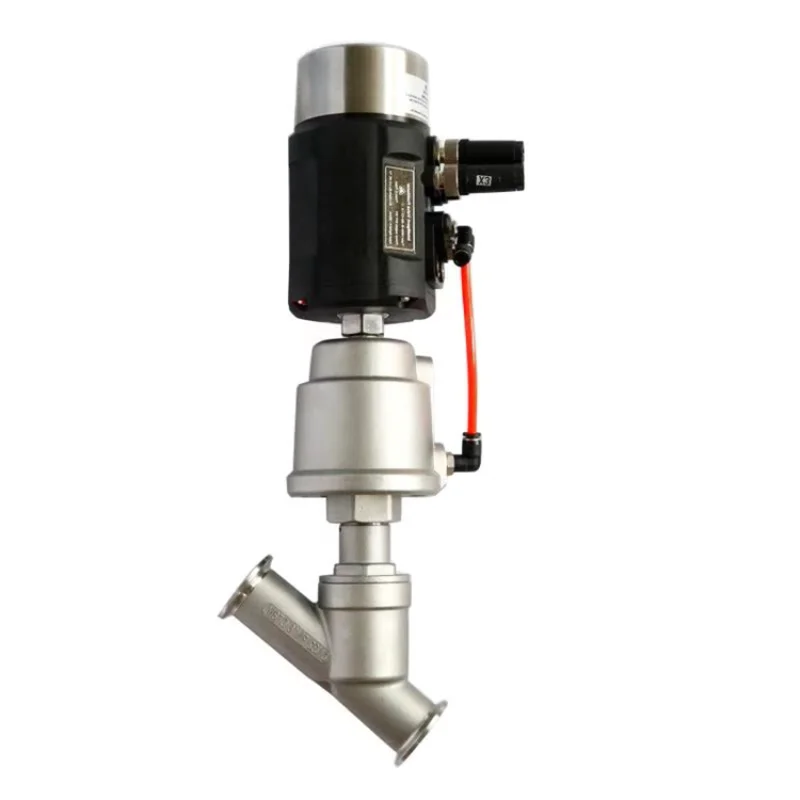 Angle Seat Valve With Smart Positioner Intelligent Control Pneumatic Proportional