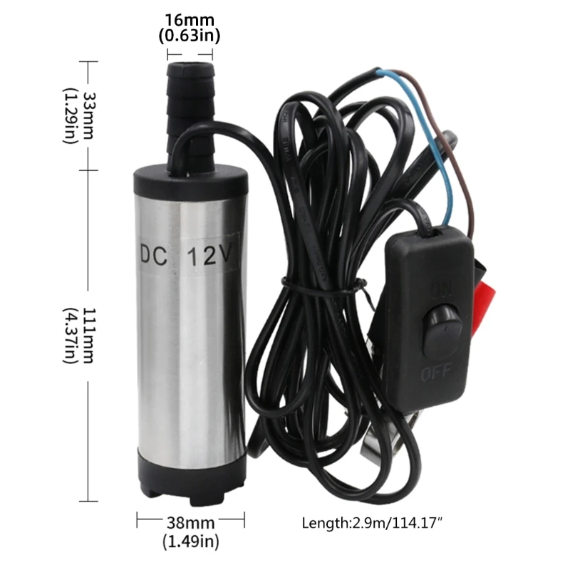 652f Pompe carburant électrique DC12V pour le carburant d'eau