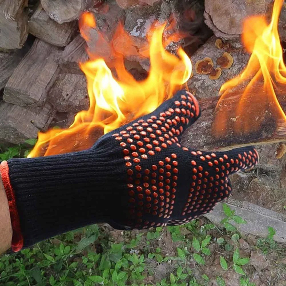 

1Pcs Heatproof Oven Glove Cotton 35x20x2cm Protects Hands High Temperature Bbq Microwave Baking Gloves Oven Gloves