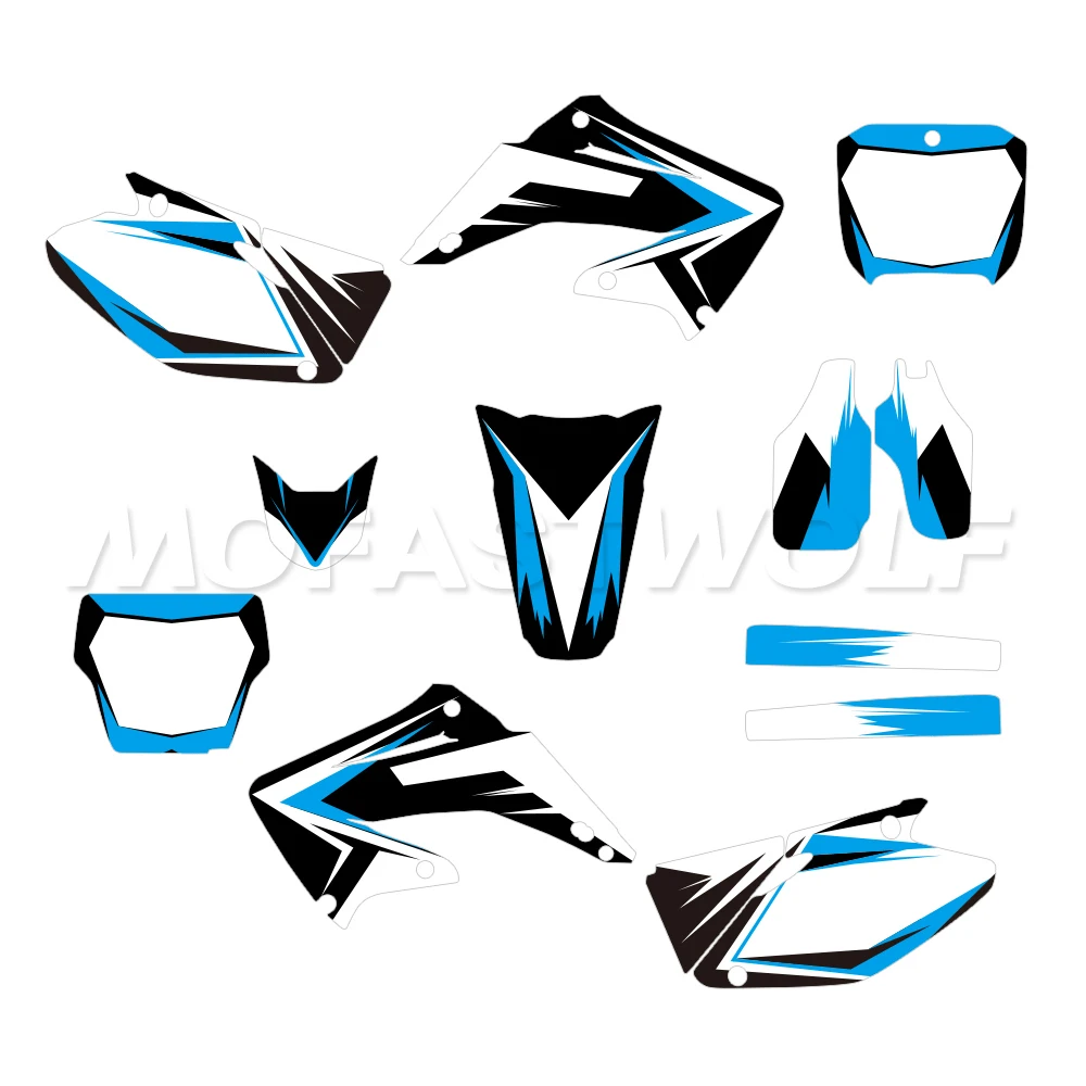 Motocross Full Graphics Decals Deco Stickers Kits Fit for HONDA CR125 CR250 2002 - 2012 CR 125 250