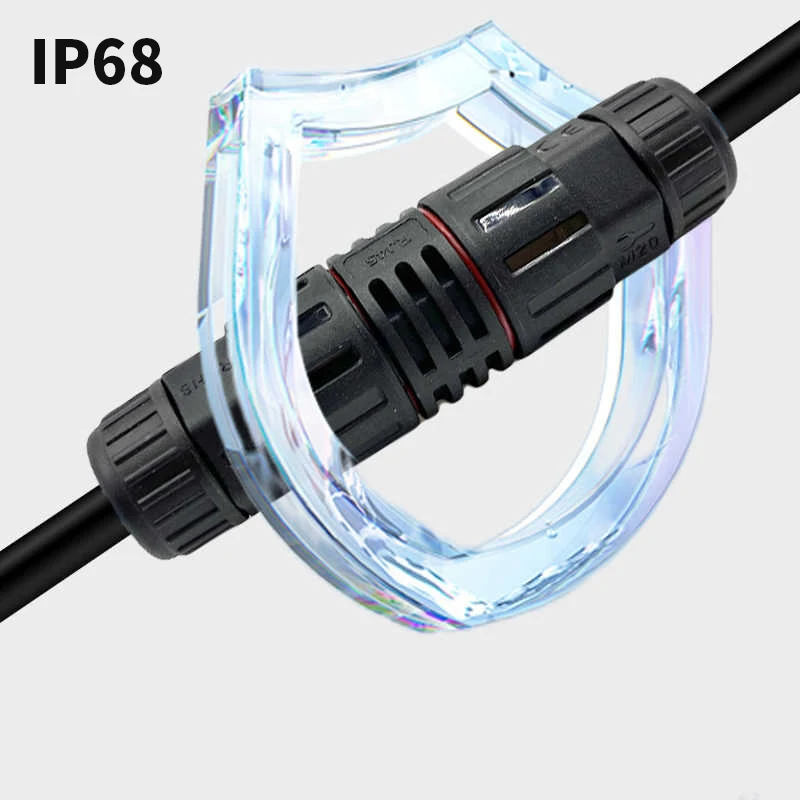 M20 RJ45 Waterproof Networ Connector IP68 Panel Splitter Ethernet Cable Extender Ethernet Fiber Male and Female Plug Socket