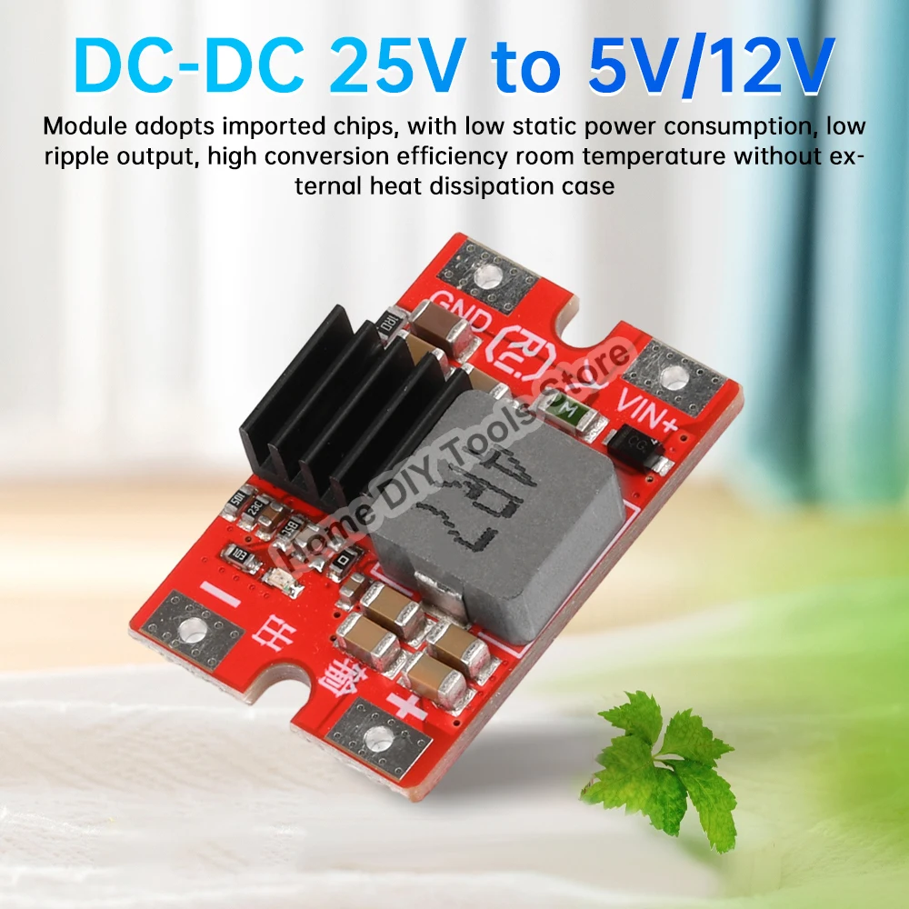 DC-DC 27V to 5V/12V 8A High Power Buck Step Down Module Buck Converter 96% Efficiency For Model Airplane