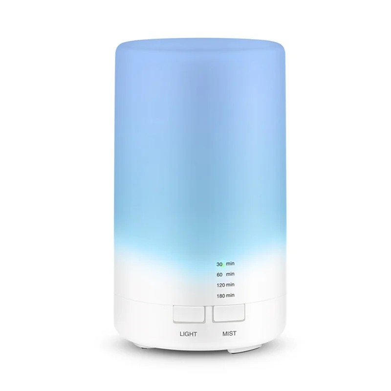 USB Carregamento Ultrasonic Air Umidificador, Aromaterapia Difusor De Óleo Essencial para Casa, Carro, Escritório, 7 Cores Night Light