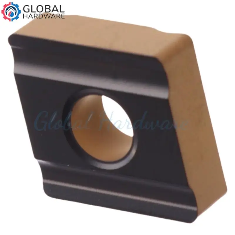 Двухцветная прорезная пластина CNMG120408L-LS SP3200. Токарная пластина из стали отрицательного типа, износостойкая и гладкая.