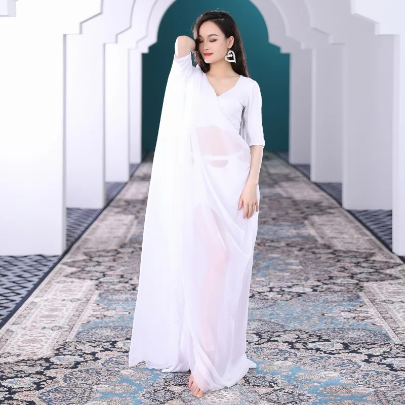 ที่กําหนดเองBelly Danceเครื่องแต่งกายฝึกชุดใหญ่ลอยผ้าพันคอเอวสูงกระโปรงยาวอินเดียเสื้อผ้าผู้หญิงFalda Bellydance