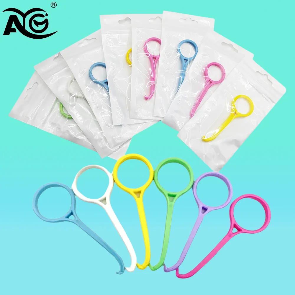 AG 50 Piezas Herramienta de Extracción de Alineadores Ortodónticos, Extractor de Brackets, Ganchos de Plástico Transparentes para Remover Brackets Invisibles, Cuidado Bucal