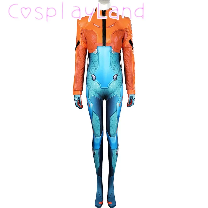 Game OW 2 Juno Cosplay Costume Coat Jumpsuit Outfit Full Set Custom Size Halloween Christmas Roleplay Women Suit High Qulity