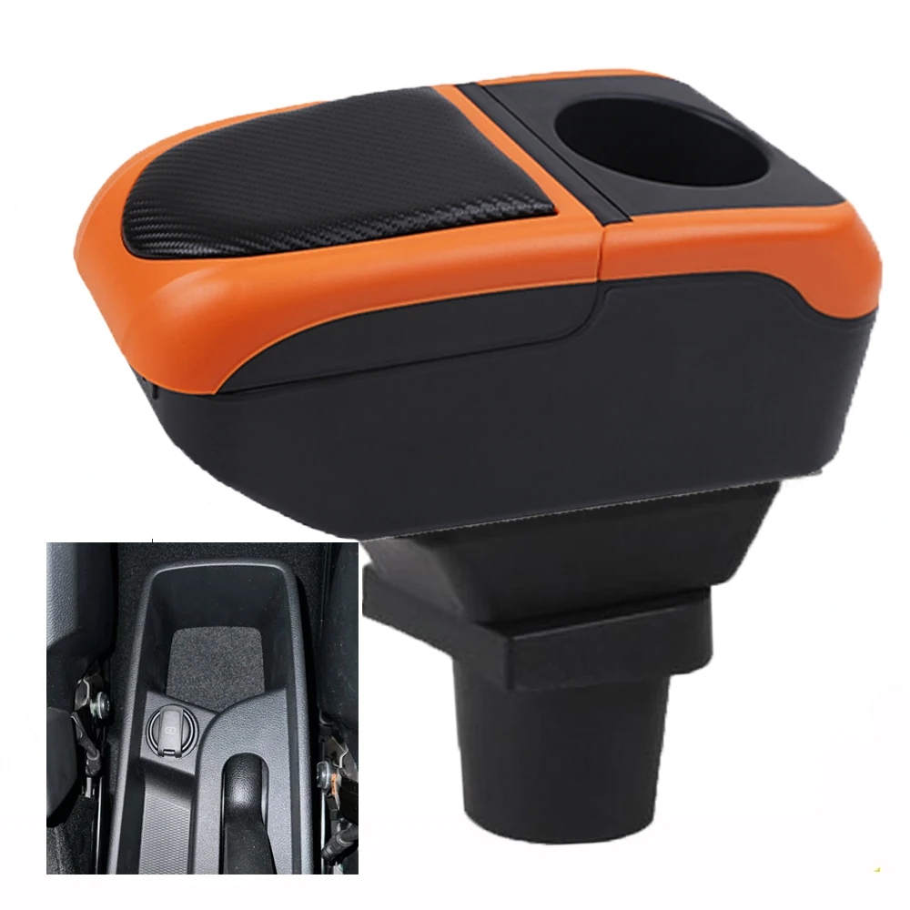 For Car Hyundai I10 2024 Armrest Box Arm Elbow Rest Center Console Storage Case with Cup Holder USB Port