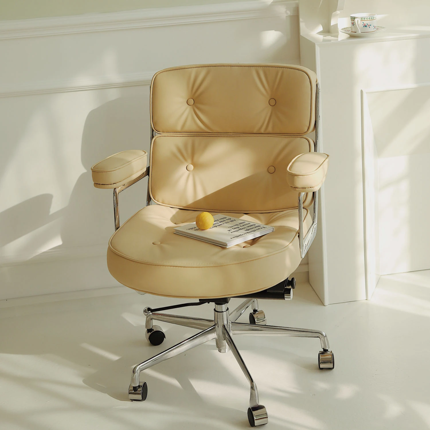 

Удобное и долговечное офисное кресло, компьютерное кресло в нордическом минималистическом стиле, кресло с подъемом для дома, диванное кресло