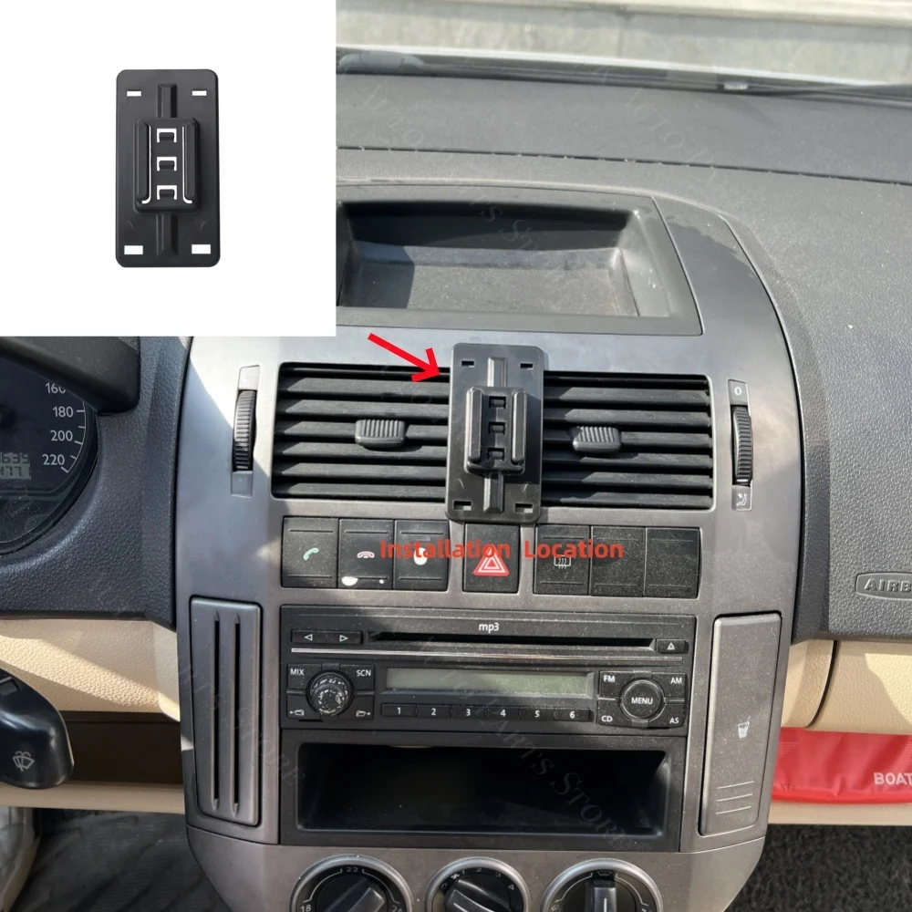 For Volkswagen VW Polo MK4 9N/9N3 2004-2009 2005 Car Mobile Support Special Fixed Bracket Base Wireless Charging Car Accessories