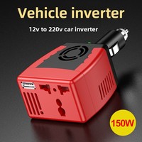 Portable 2.1A DC To AC 12v To 220V Converter Vehicle 75Watt Converter 150W Inverter for Car Laptop & Mobile Phone Power Supply