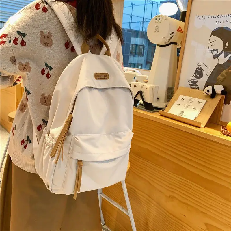 

2023 Backpack Korean Version of The High School Ins Hundred Haphazard Schoolbag Secondary Students Female Double Shoulder Bag