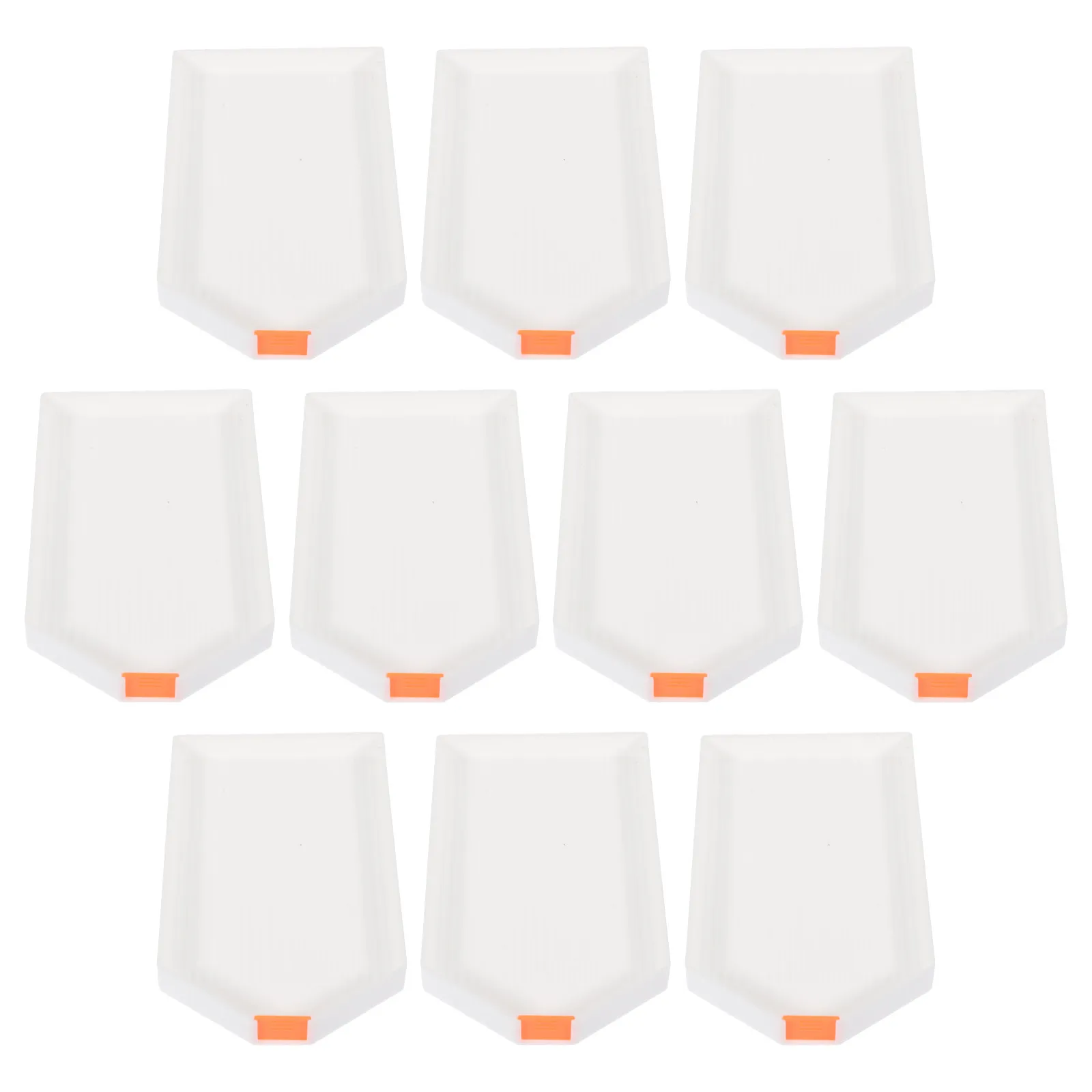 

10Pcs Diamond Stitch Sorting Tray Premium Washable Plastic Bead Organizer Tray for DIY Art Mobile Decor Nail Design Diamond