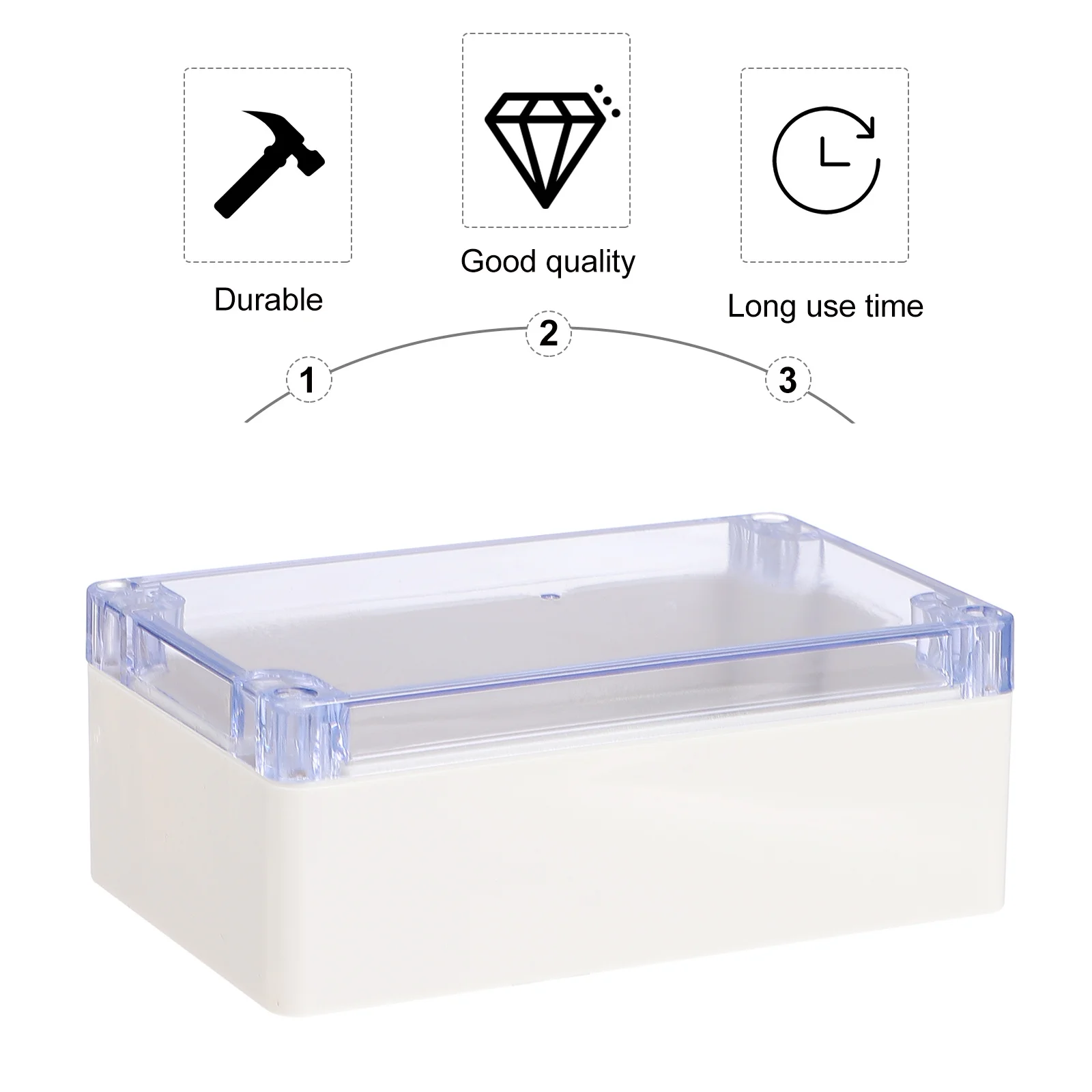 البلاستيك ABS صندوق وصلات مقاوم للماء الغبار مشروع كهربائي الضميمة خزانة توزيع التحكم في الأماكن المغلقة والخارجية