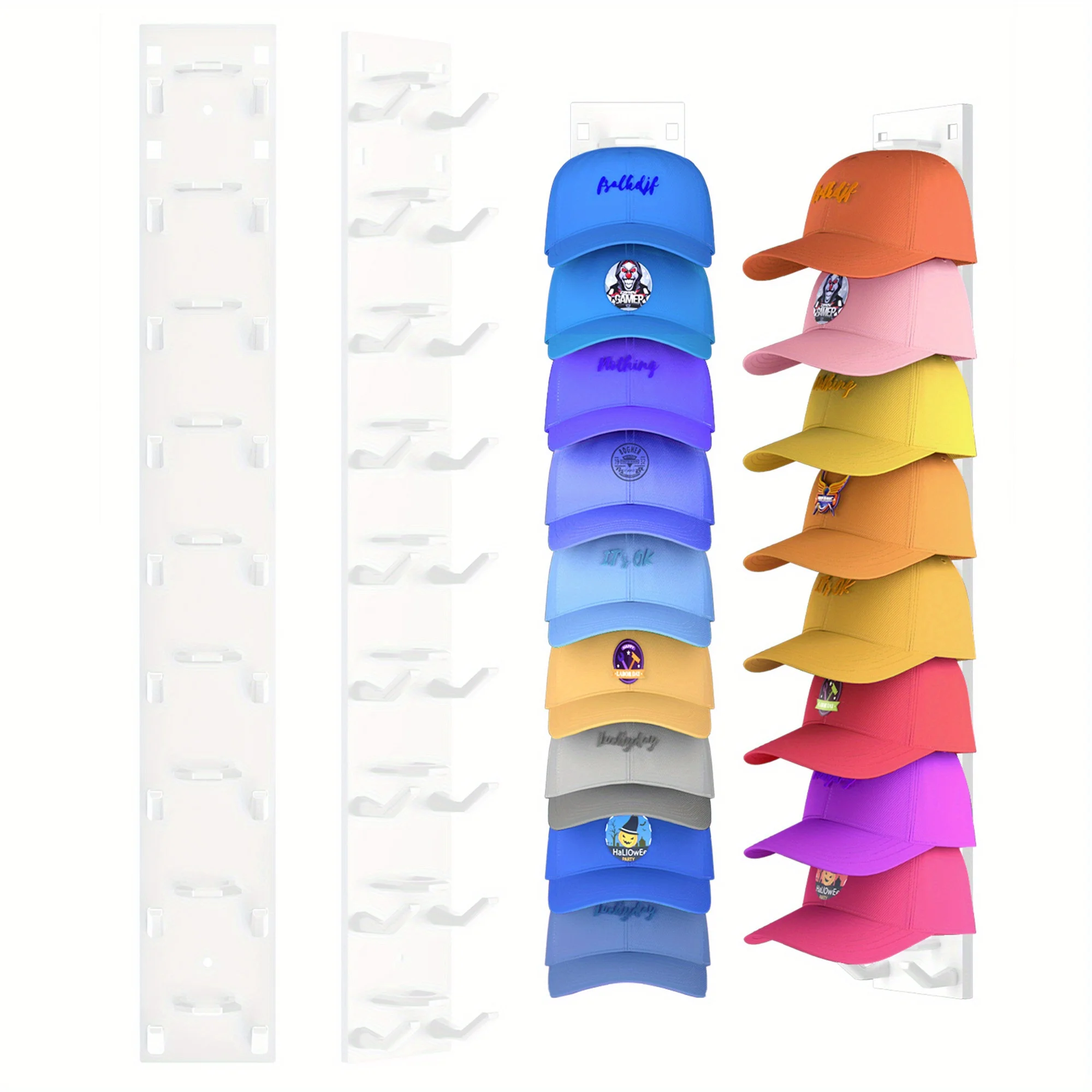 2026 Nieuwe Baseball Cap Rack Wandmontage Hoed Organizer Opslag Hanger voor Deur Kast Multifunctionele Cap Houder Display - afbeelding 2