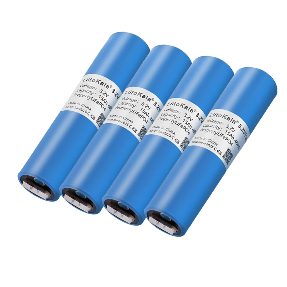 1-6pcs LiitoKala 33140 3.2v 15Ah lifepo4 lithium batteries 3.2V Cells for diy 12v 24v e bike e-scooter power tools Battery pack