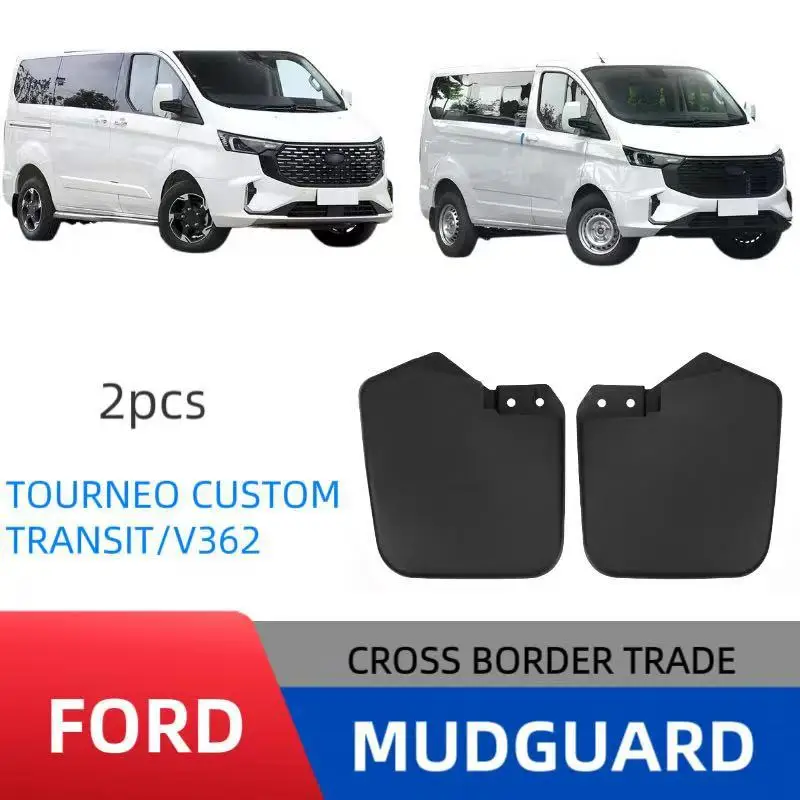 Front Pair Only Mud Flaps Heavy Duty Direct Bolt On For Ford Tourneo Custom For Ford Transit Custom V362 Front Wheels