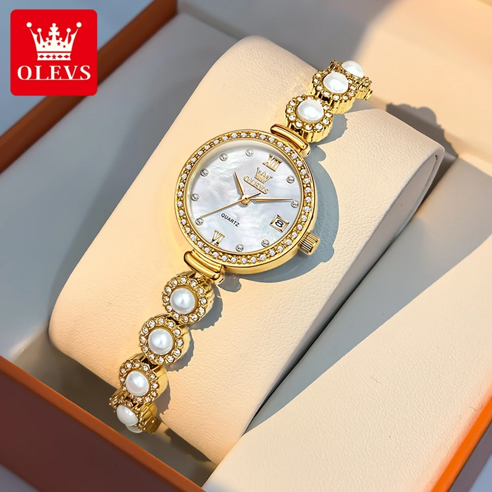 

OLEVS 5635 Woman Watch Elegant Original Quartz Watch Waterproof Watch Stainless Steel Date Quartz Movement Watches For Woman