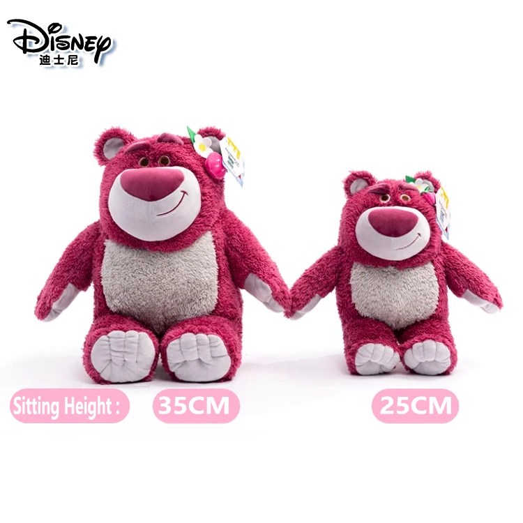 Disney Toy Story 4 Lotso Kawaii truskawkowy miś pluszowy zabawki Cartoon & Cute The Bear pluszowe lalki prezent urodzinowy dla dzieci dziewczyna