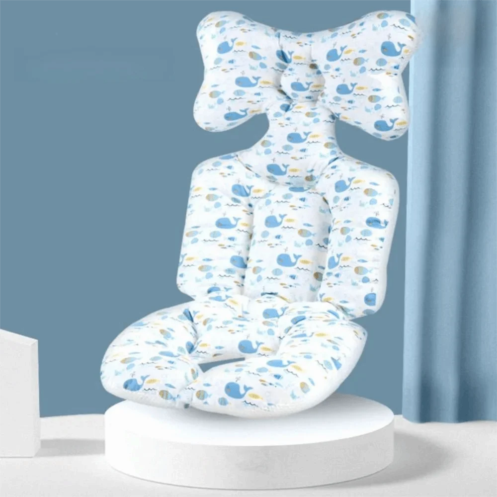 

Soft Baby Stroller Cushion Cartoon Printed Comfortable Baby Pram Seat Mat Car Seat Breathable Dining Chair Cotton Pad