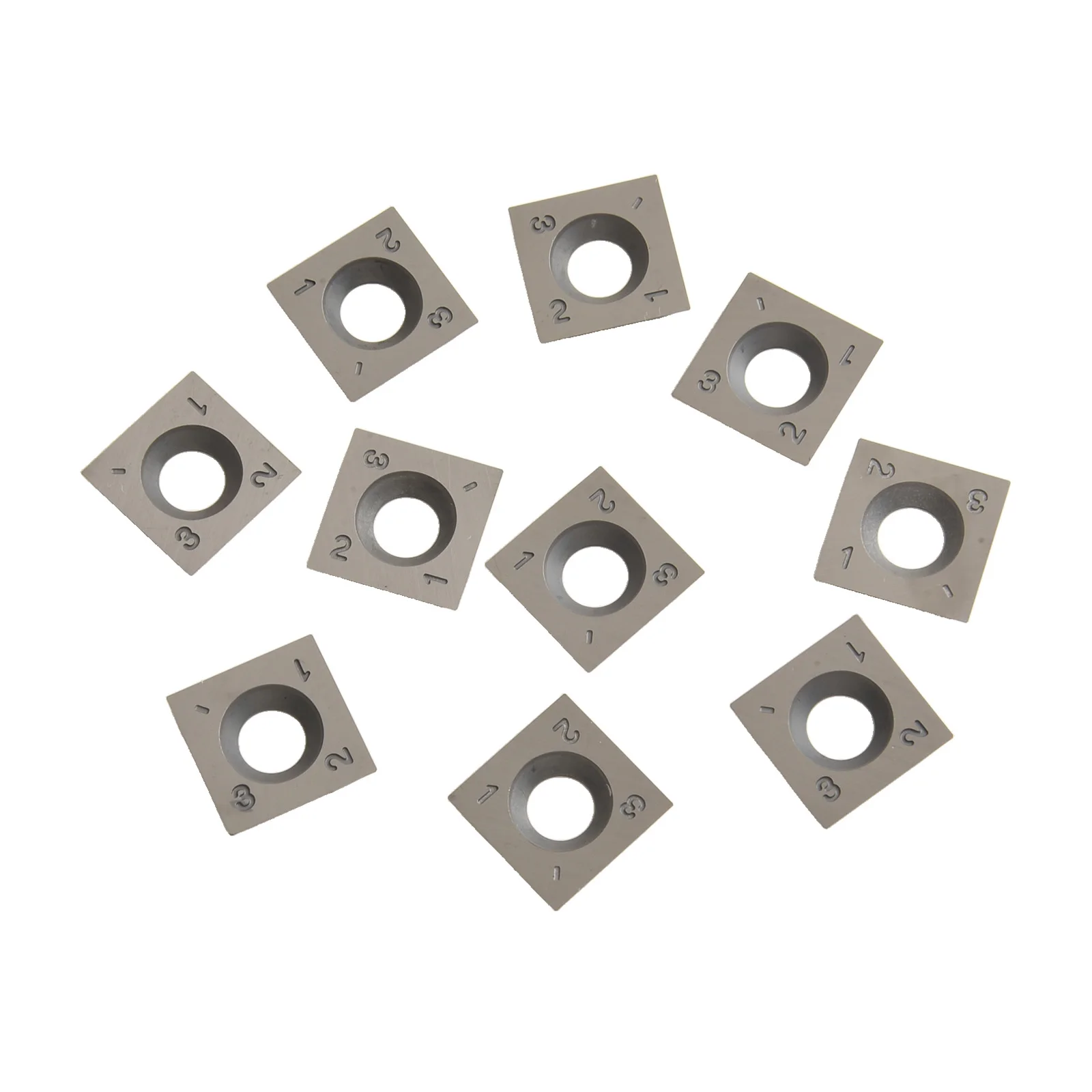 Carbide Inserts Cutters Set of 10 for Wood Lathe Turning Tools 15mm x 15mm x 2 5mm Designed for Precision Woodworking