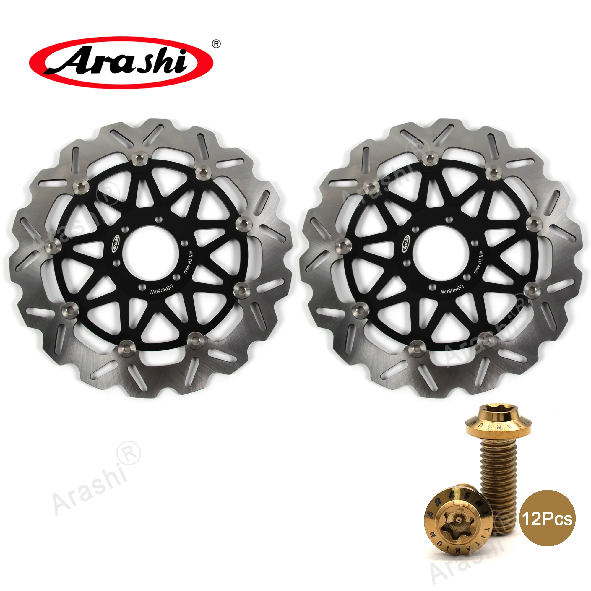 

ARASHI For APRILIA SL 1000 FALCO 2000-2004 / TUONO FIGHTER 2002 -2005 2003 2004 CNC Front Brake Rotors Motorcycle Floating Disc