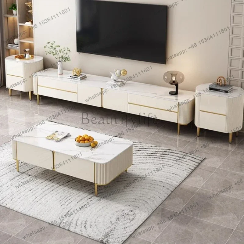 FG Luxury Mobile Tv Stands Nordic Living Room Display Drawers Designer Tv Table Universal Muebles Para Tv Chinese Style Furnitur