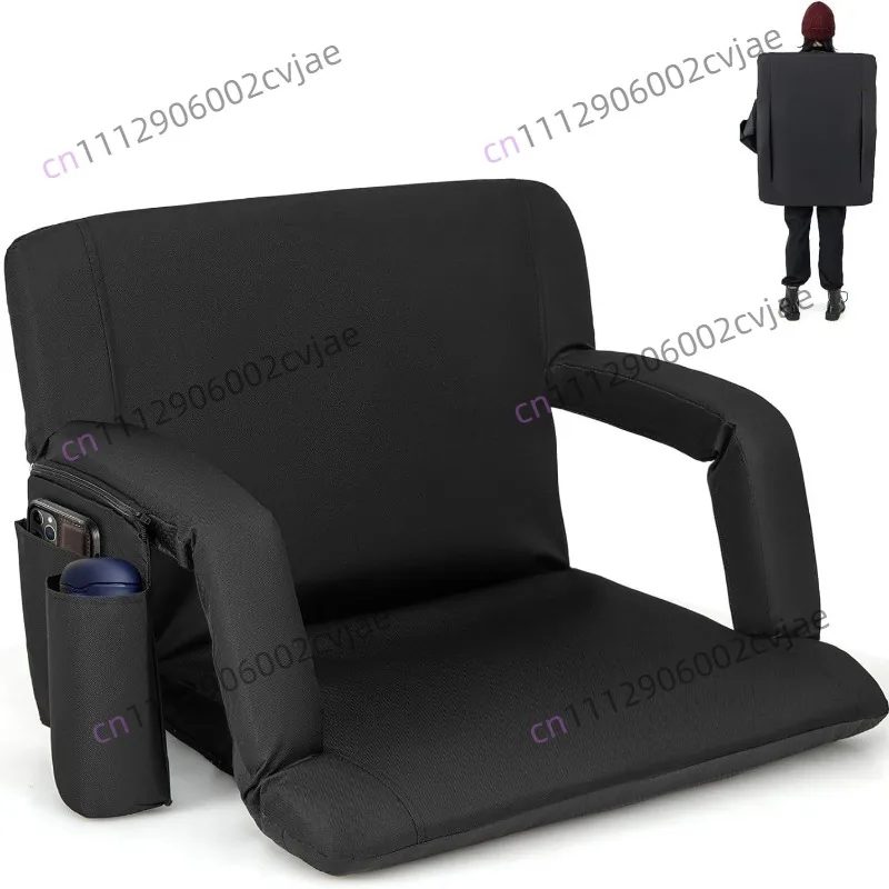 Outdoor heating lazy sofa single portable artifact backrest multi-gear stadium stand chair floor chair