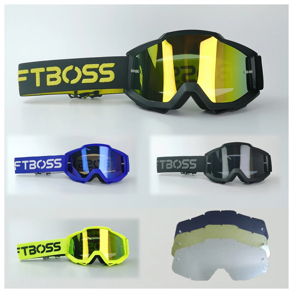 Ski Glasses Winter Motorcycles Cycling Riding Glasses FTBOSS Off-Road Goggles Men Cycling Glasses Man MTB Outdoor Helmet Glasses