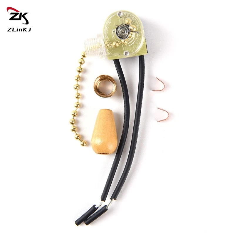 1/2/5Pcs 250V diy Light Lamp Hanging Chain Switch Metal/Wood Drops 3A Zipper Switch Pull Switch Wall/Table/Floor Accessories