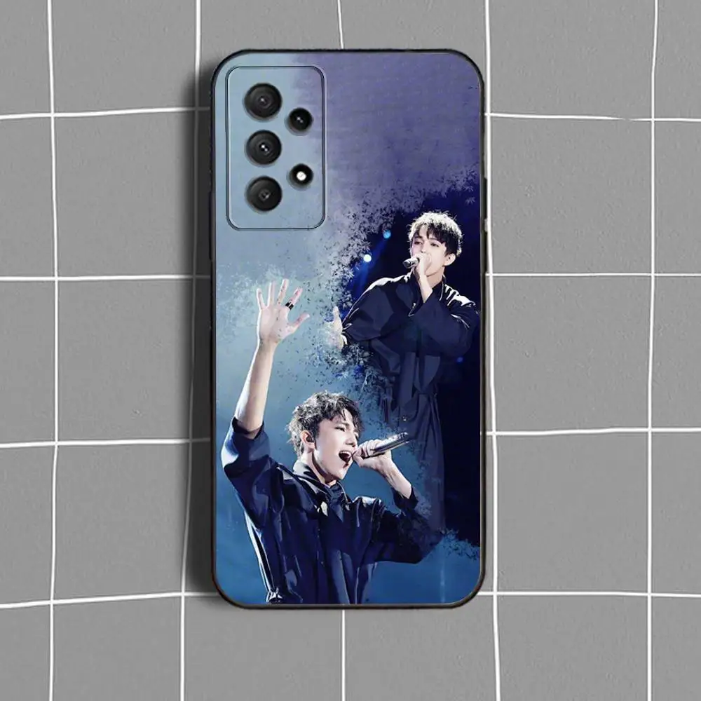 D-DimashS QudaibergenS Funda de teléfono para Samsung Galaxy A73,31,32,72,41,53,52,71,22,5G,Nota,J7,8,9 Funda negra suave