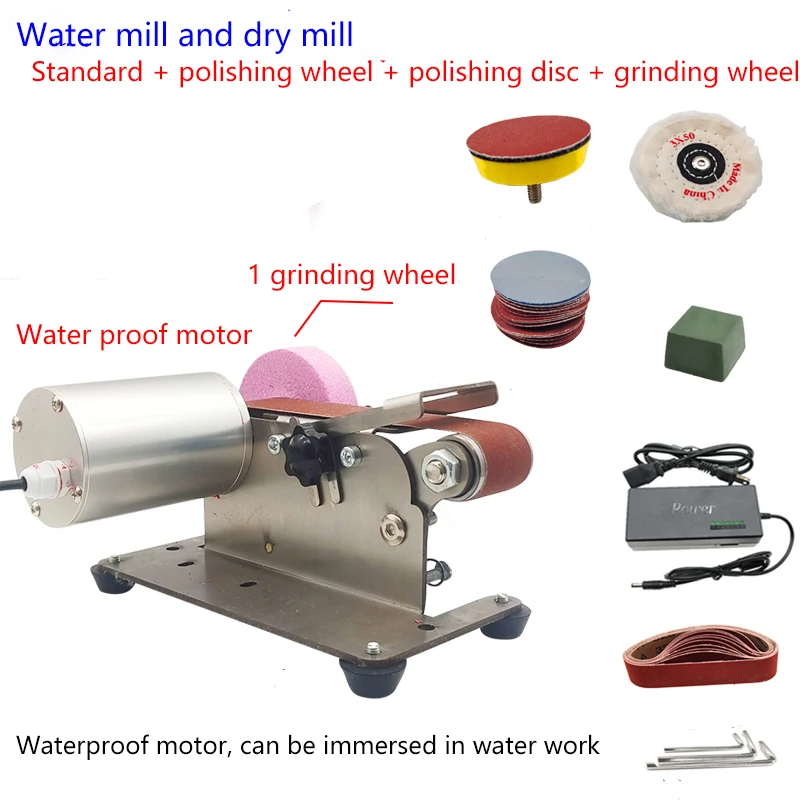 110V-220V knife grinding belt machine waterproof motor with water sharpening electric knife sharpener electric grinding wheel