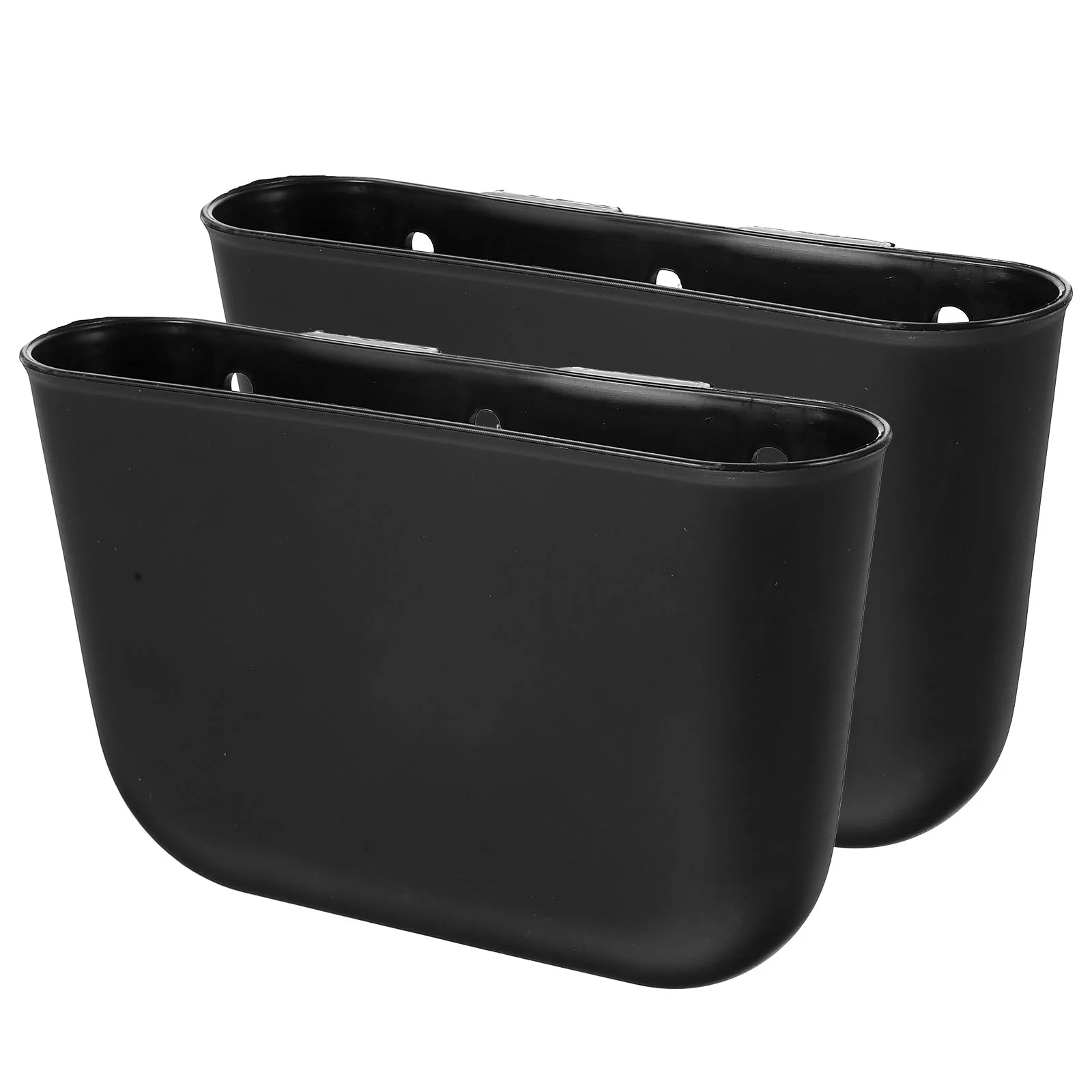 

2 Pcs Garbage Bin Car Auto Trash Can Cans Portable for Small Plastic Aesthetic Accessories
