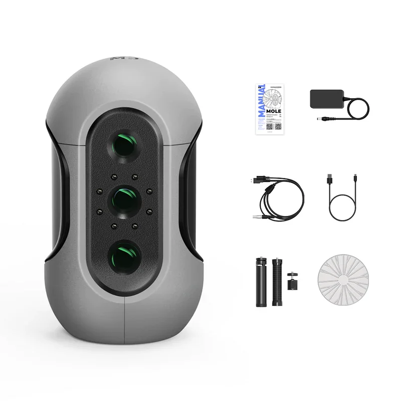 Mole Premium 3D Scanner 0.05MM ACCURACY 0.1MM RESOLUTION MULTISPECTRAL TECHNOLOGY 3D Scanning Machine