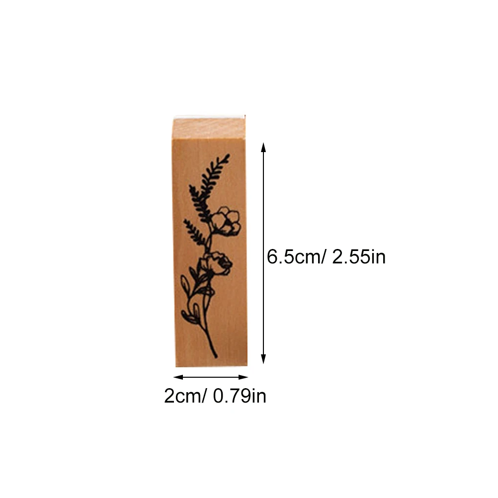 

1 set 1 Set Of Plants Vase Wooden Stamp For Diy Scrapbooking Journaling Cards Decorative Craft Flower Design Stamps Wood Craft