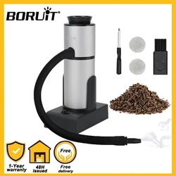 BORUiT Portable Food Cold Smoke Generator Molecular Cuisine Smoking Gun Meat Smokehouse Cooking for Kitchen Grill Smoker Wood