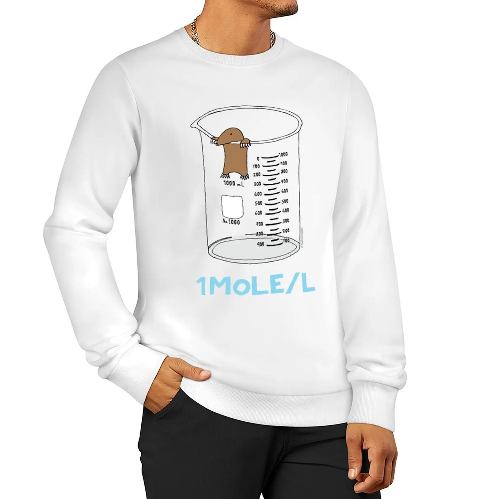 

Chemistry 1 Mole per Litre for Mole or Avogadro's Day Sweatshirt autumn clothes for men streetwear men sweatshirt