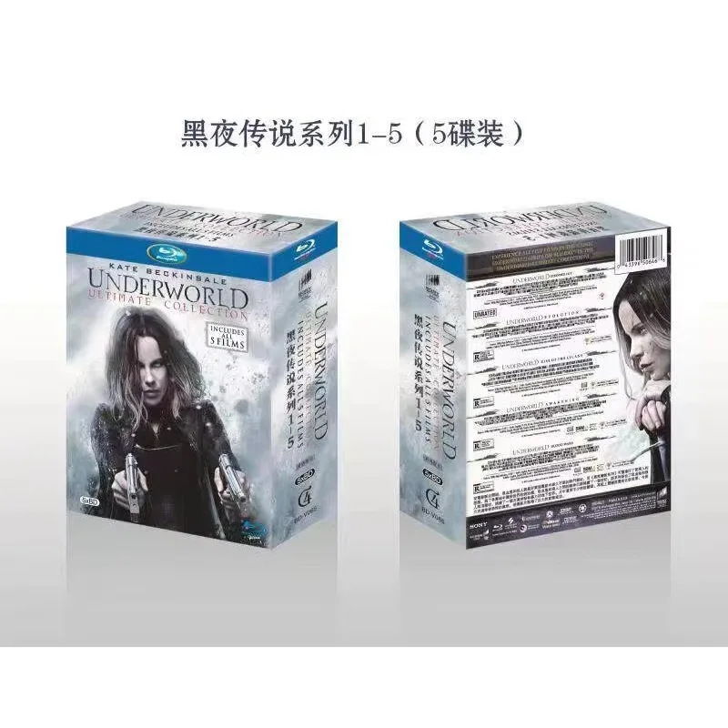 

Brand New BD Blu-ray High Definition Underworld 1–5 Box Set 5 Discs English and Mandarin Audio with Chinese Subtitles