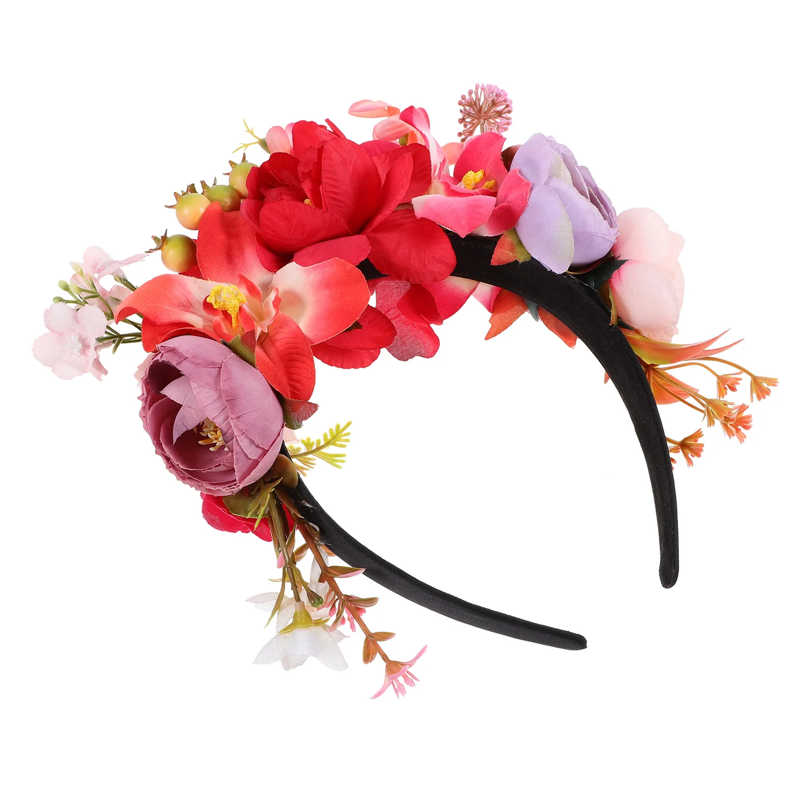 

Artificial Flower Floral Hair Valentine Headdress For Adults for Women Party Valentine Holiday Headdress Accessories