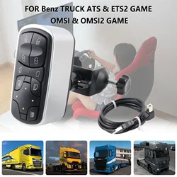 PC USB Simulation Racing  Glass lifte Button Box For Truck ETS2 Hub Simracing For Fanatec Thrustmaster Logitech