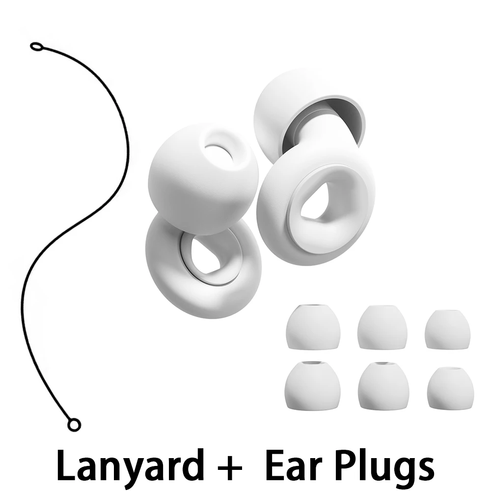 Dormitory Noise Solution Earplugs Silicone Lanyard for Earplugs Partial Noise Reduction For Student Shared Room