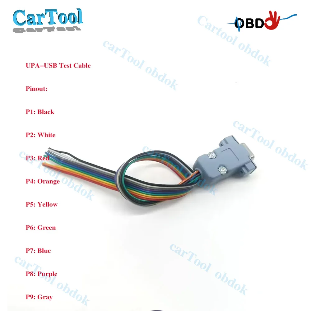 UUPA USB Jumper Wires Test Cable Adapter Compatible with UPAUSB Programmer Cables Pinout for UPA-USB Programmer V1.3