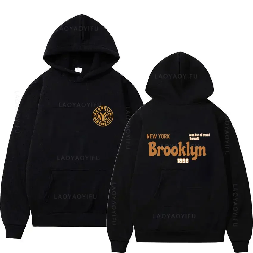 

Brooklyn New York Sweatshirts for Men Hoodies & Hooded Sweatshirt Men's Essentials Hoodie Graphic Autumn Clothing Y2k Pullovers