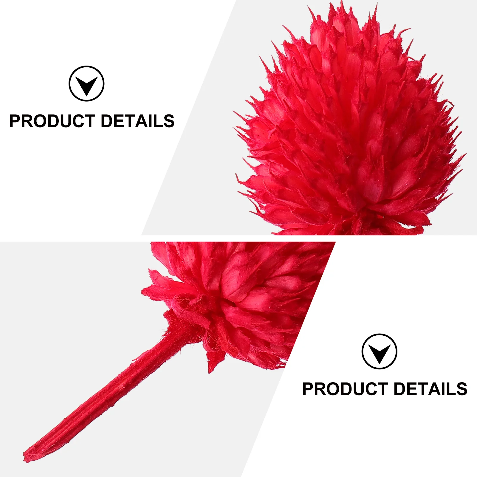 

20Pcs Globosa Adornments Natural Dried Flowers for Christmas Decoration Lightweight Xmas Tree Decorations Reusable