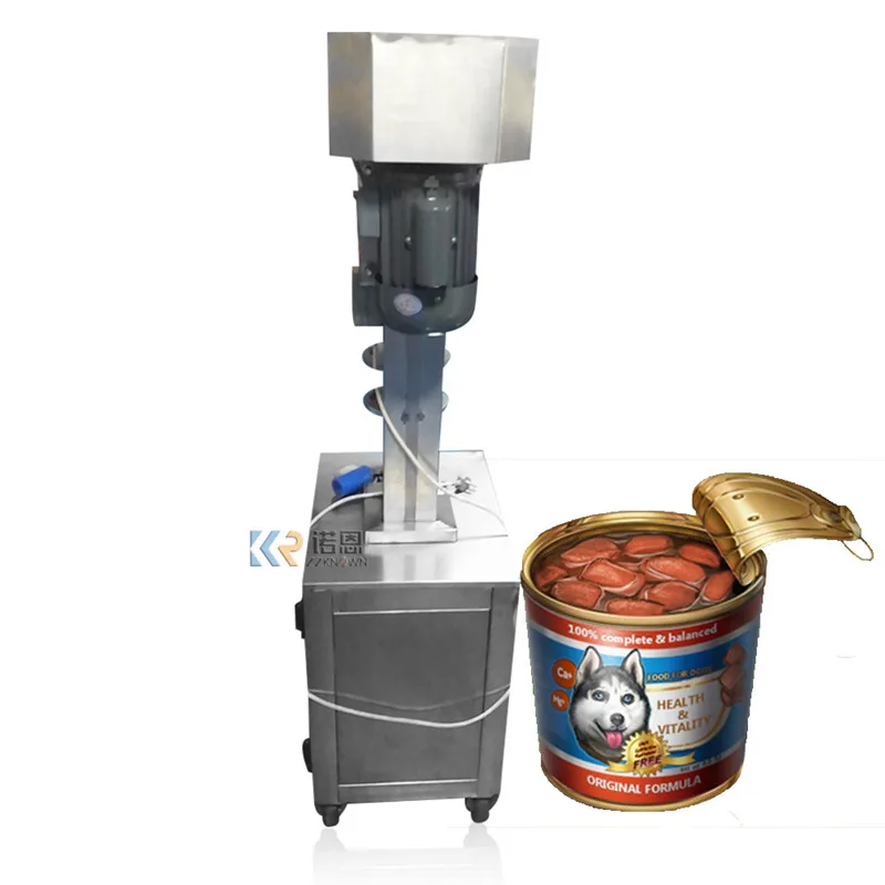 Semi-automatische aluminium sluitmachine Papier Ijzer Metaal Kan Seamer Huisdier Plastic Tin Verpakkingsmachine